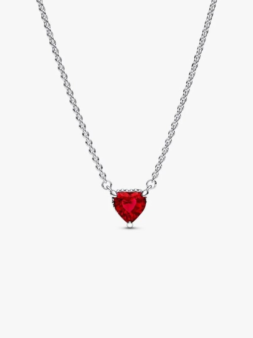 Pandora Sparkling Heart Halo Pendant Collier Necklace